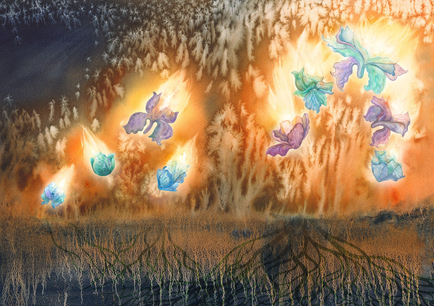 The Flame Flowers Giclée Print