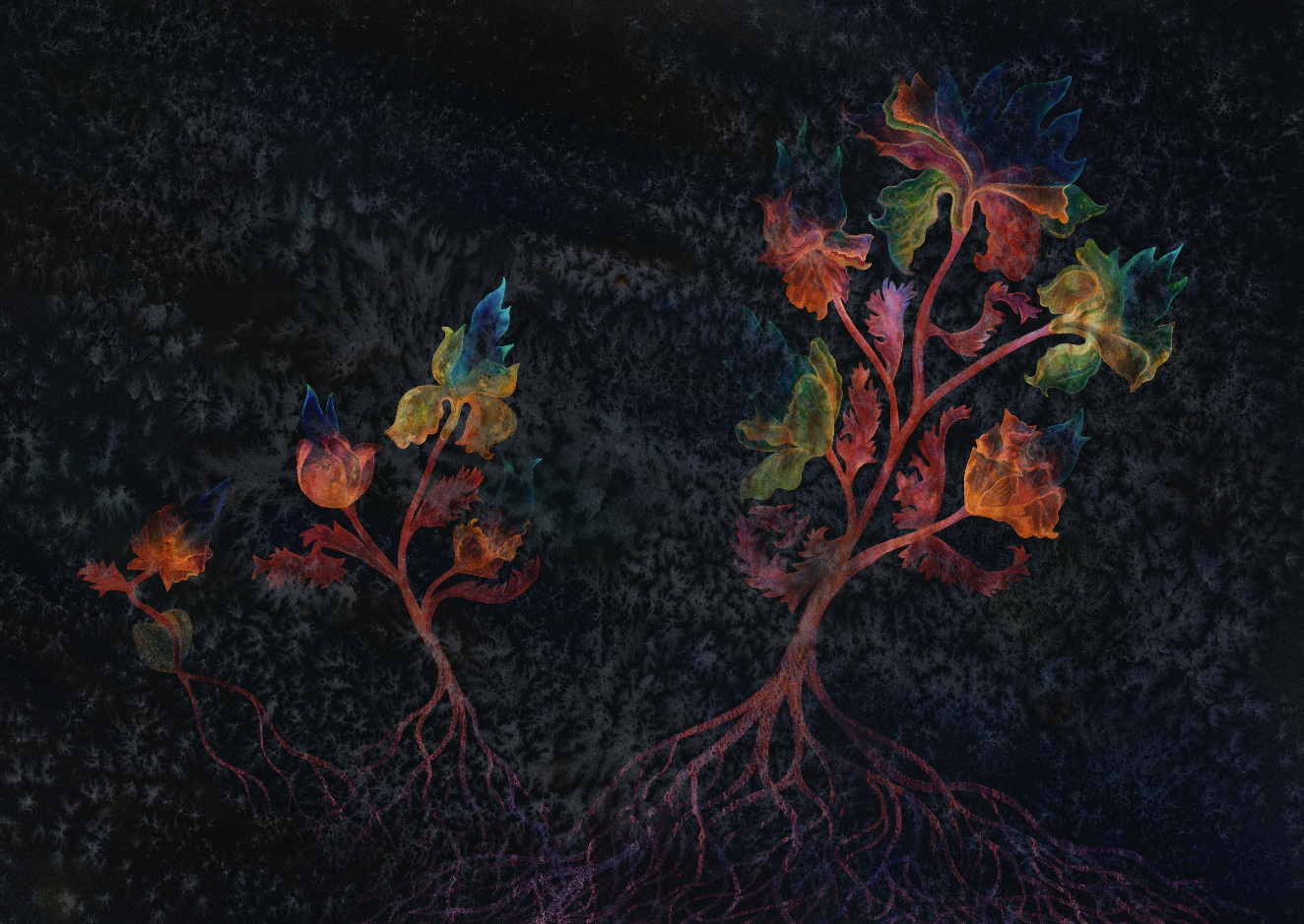 Phosphorescent Petals Giclée Print