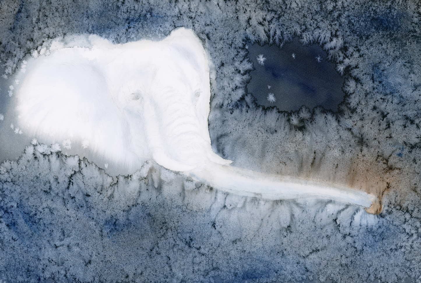 Elephant spirit at Cloud Gate Original Watercolour