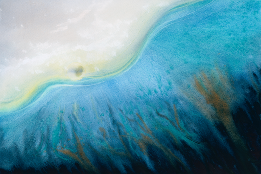 Ocean line horizon I Original Watercolour