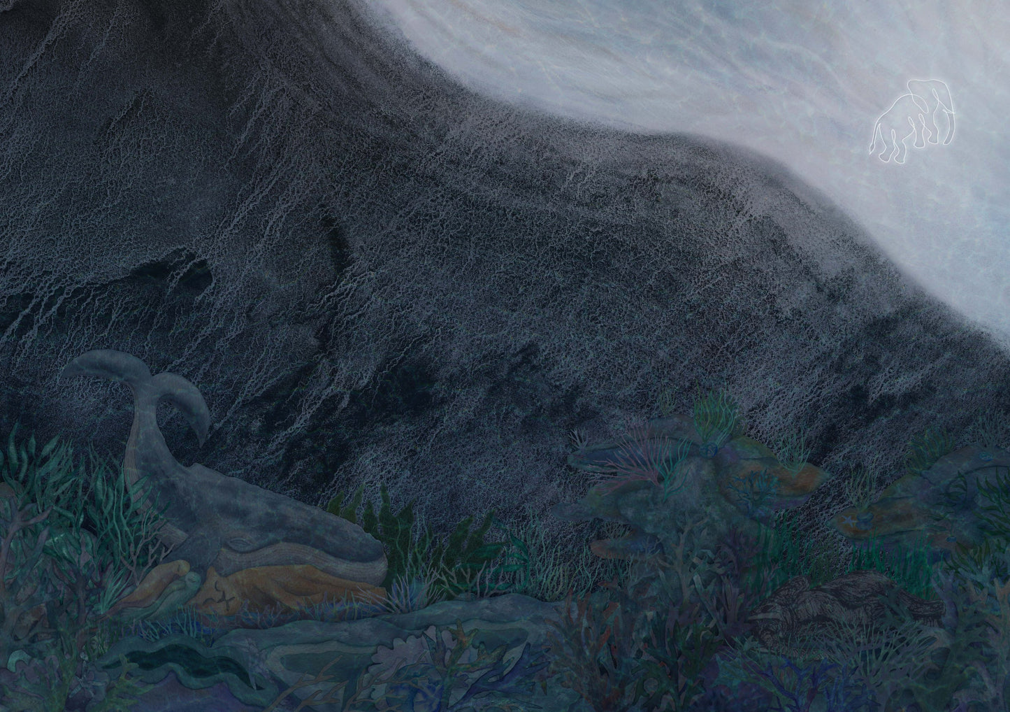 Sleeping under the sea Giclée Print